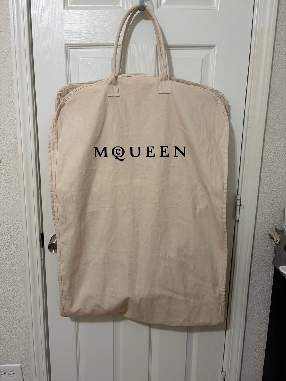 Alexsander McQueen Garment/Travel Bag Heavy Duty Reinforced Canvas Large Luxury